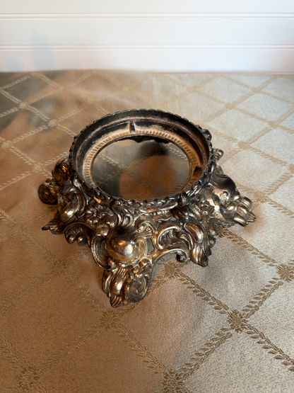 Crystal Vase With Ornate Stand