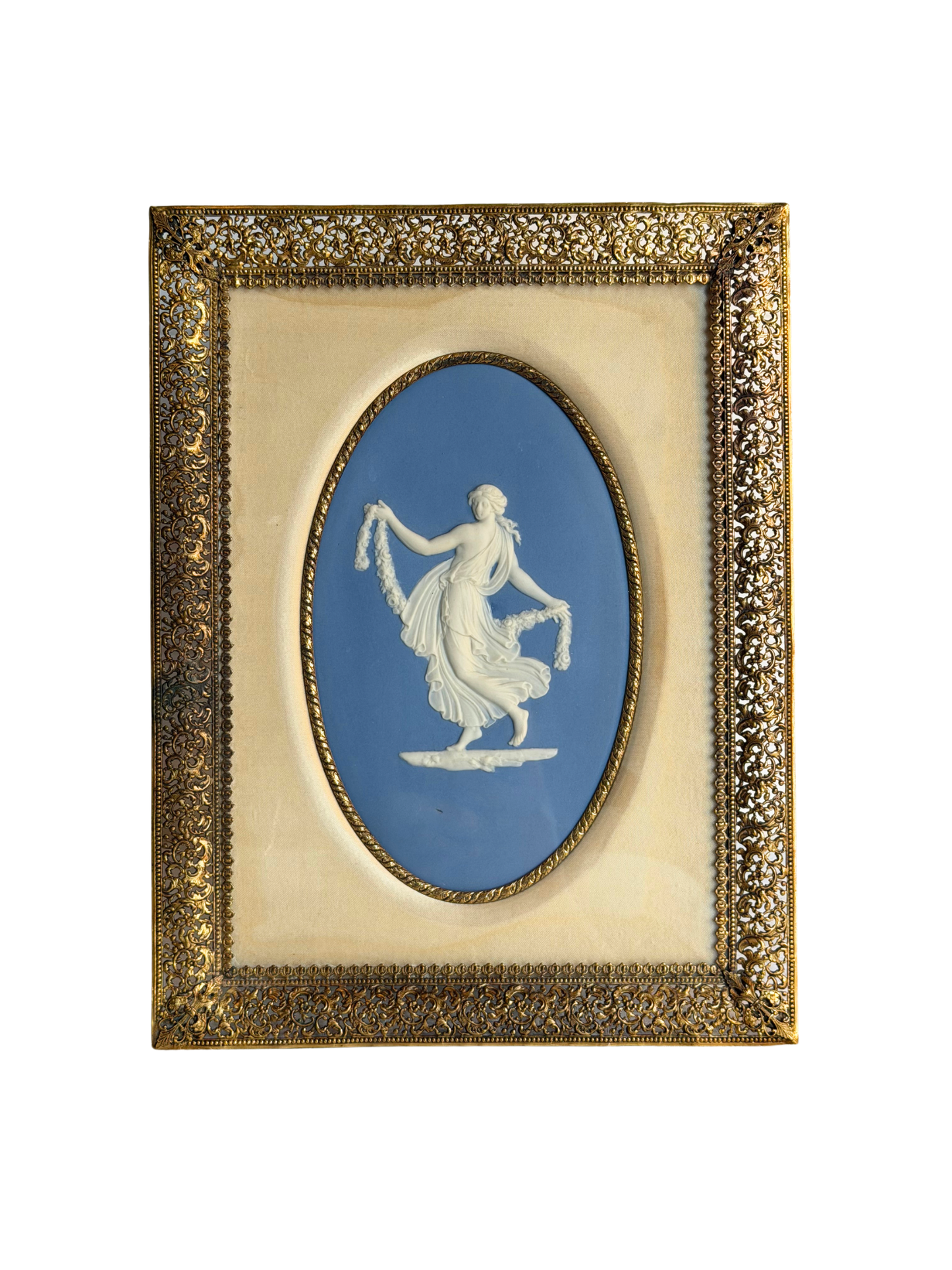Large Framed Wedgwood Dancing Hour Plaque