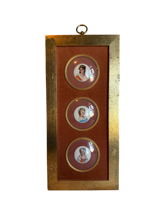 3 Portraits: Framed Enhanced Prints on Porcelain #1