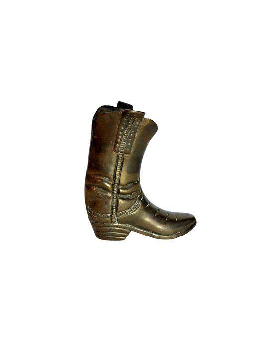 Brass Cowboy Boot
