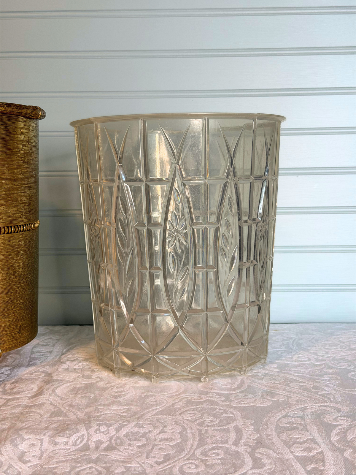 Hollywood Regency Wastebasket