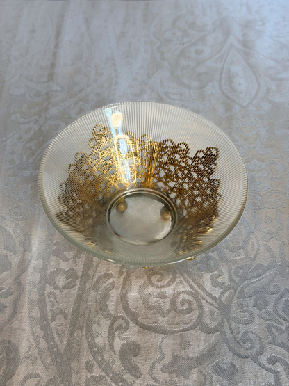 Ormolu & Glass Trinket Dish