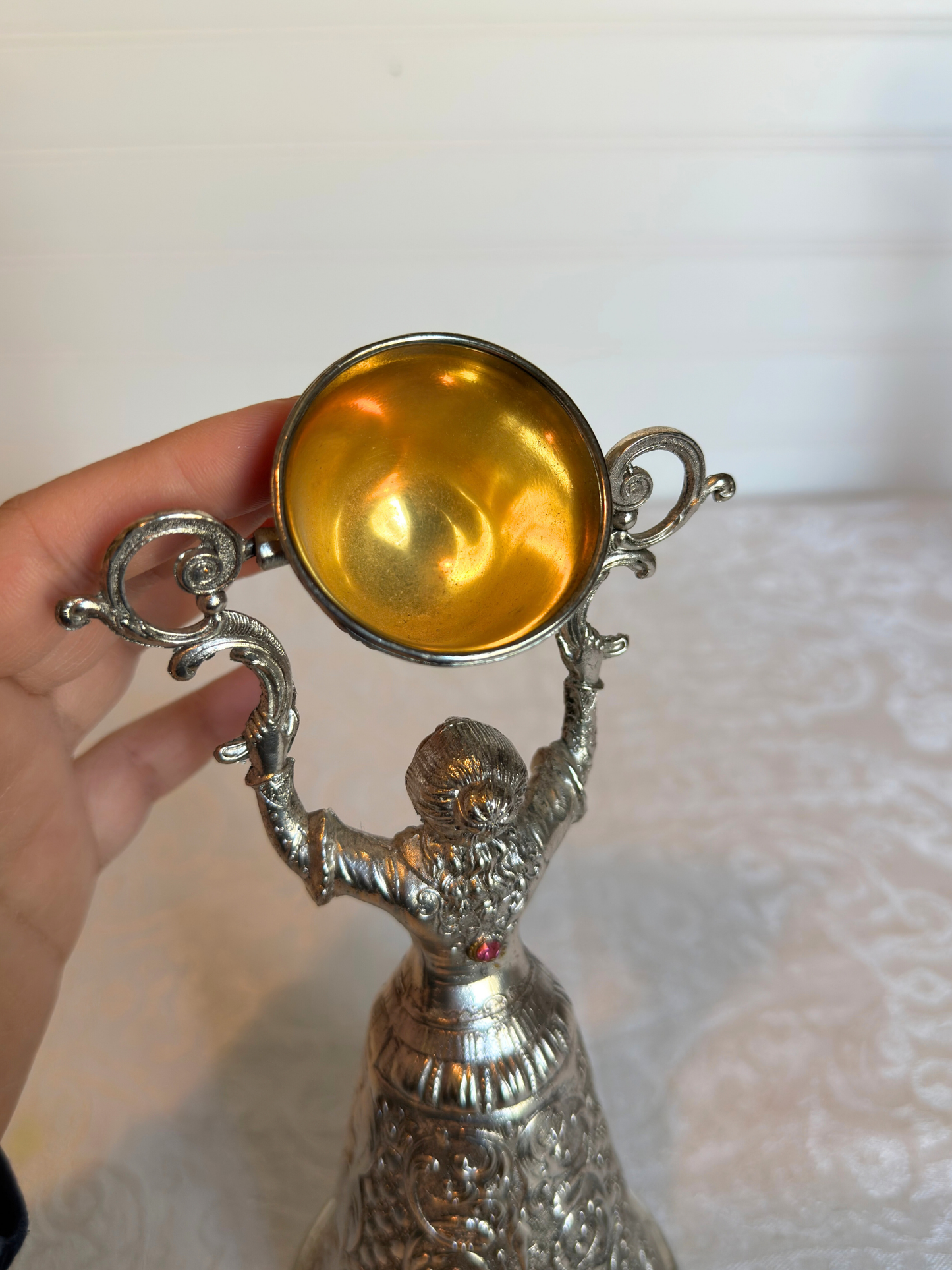 Silver-Plated German Wedding Goblets