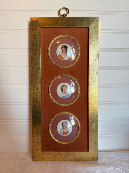 3 Portraits: Framed Enhanced Prints on Porcelain #1