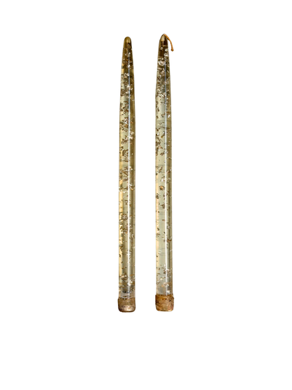 Silver Foil Lucite Candles
