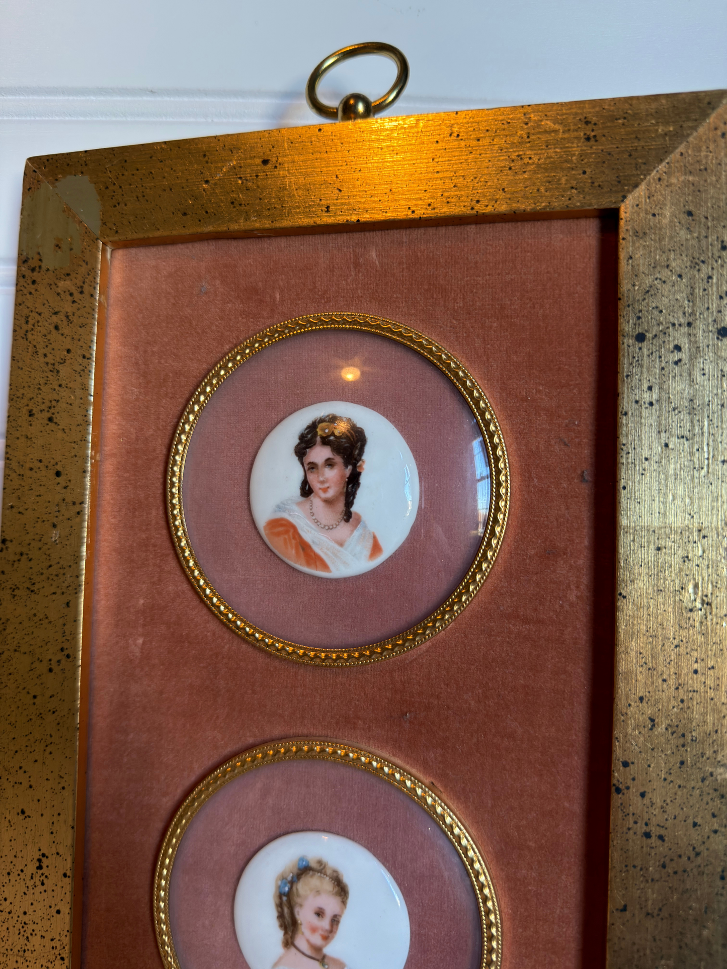 3 Portraits: Framed Enhanced Prints on Porcelain #1