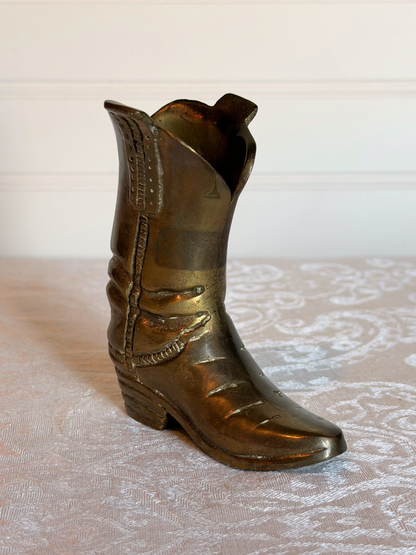 Brass Cowboy Boot