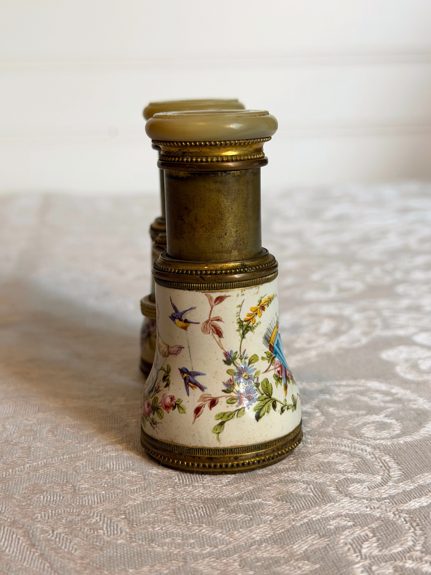 French Hand-painted Enamel Opera Glasses