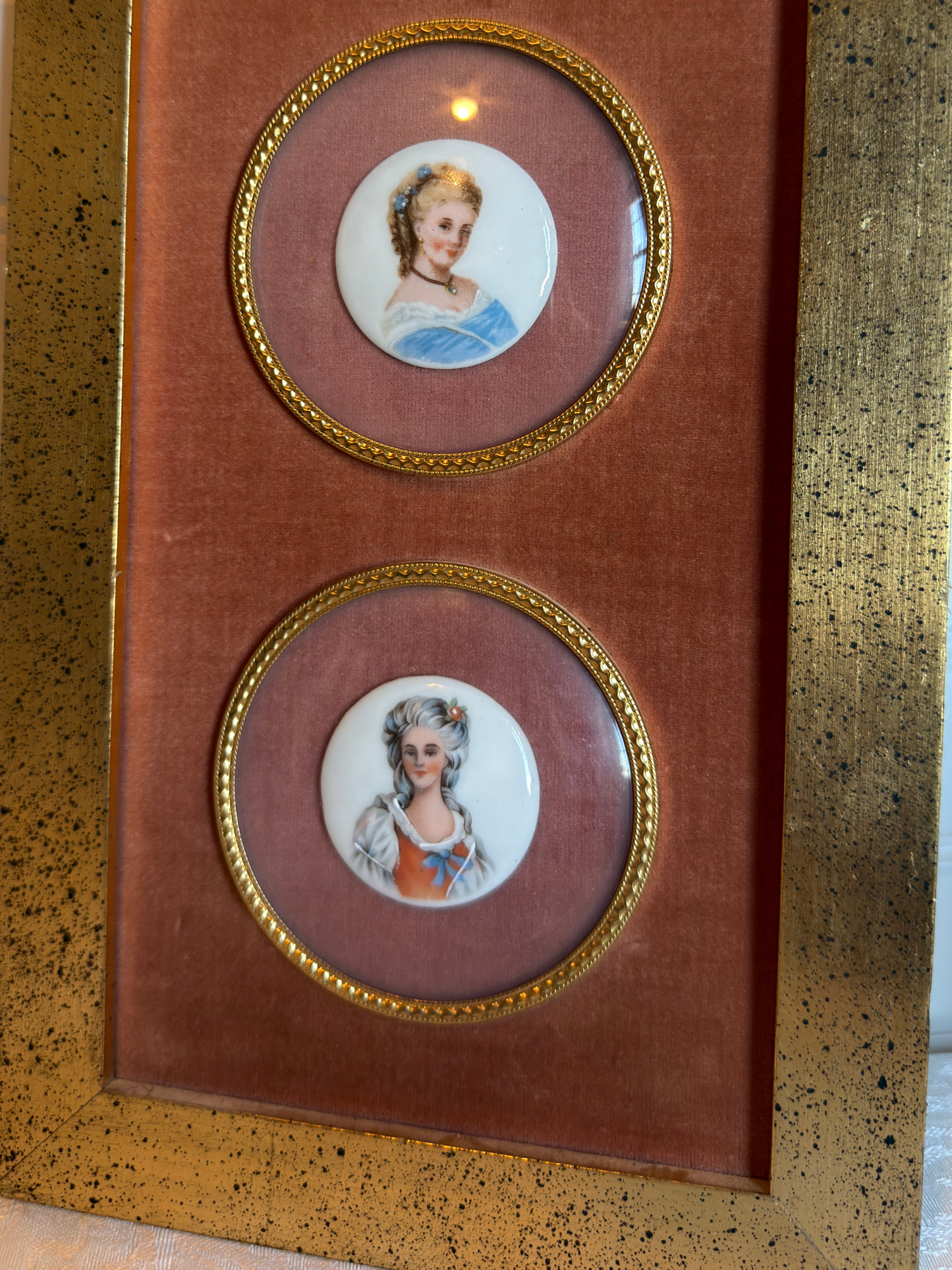 3 Portraits: Framed Enhanced Prints on Porcelain #1