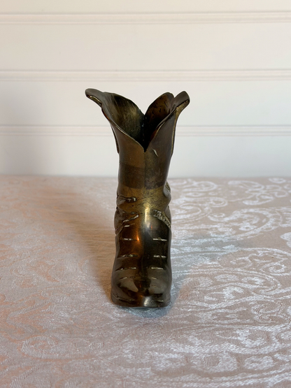Brass Cowboy Boot