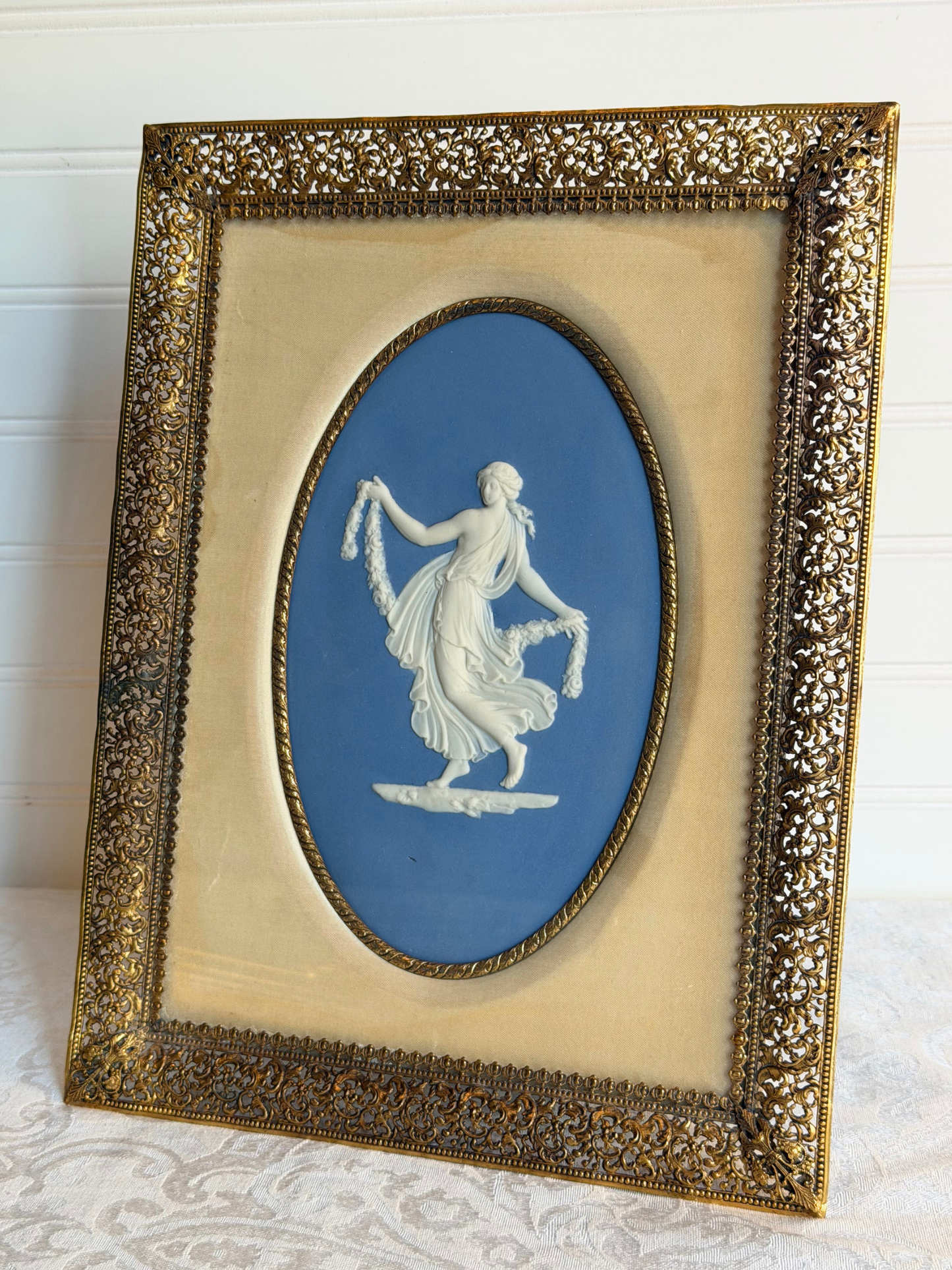 Large Framed Wedgwood Dancing Hour Plaque