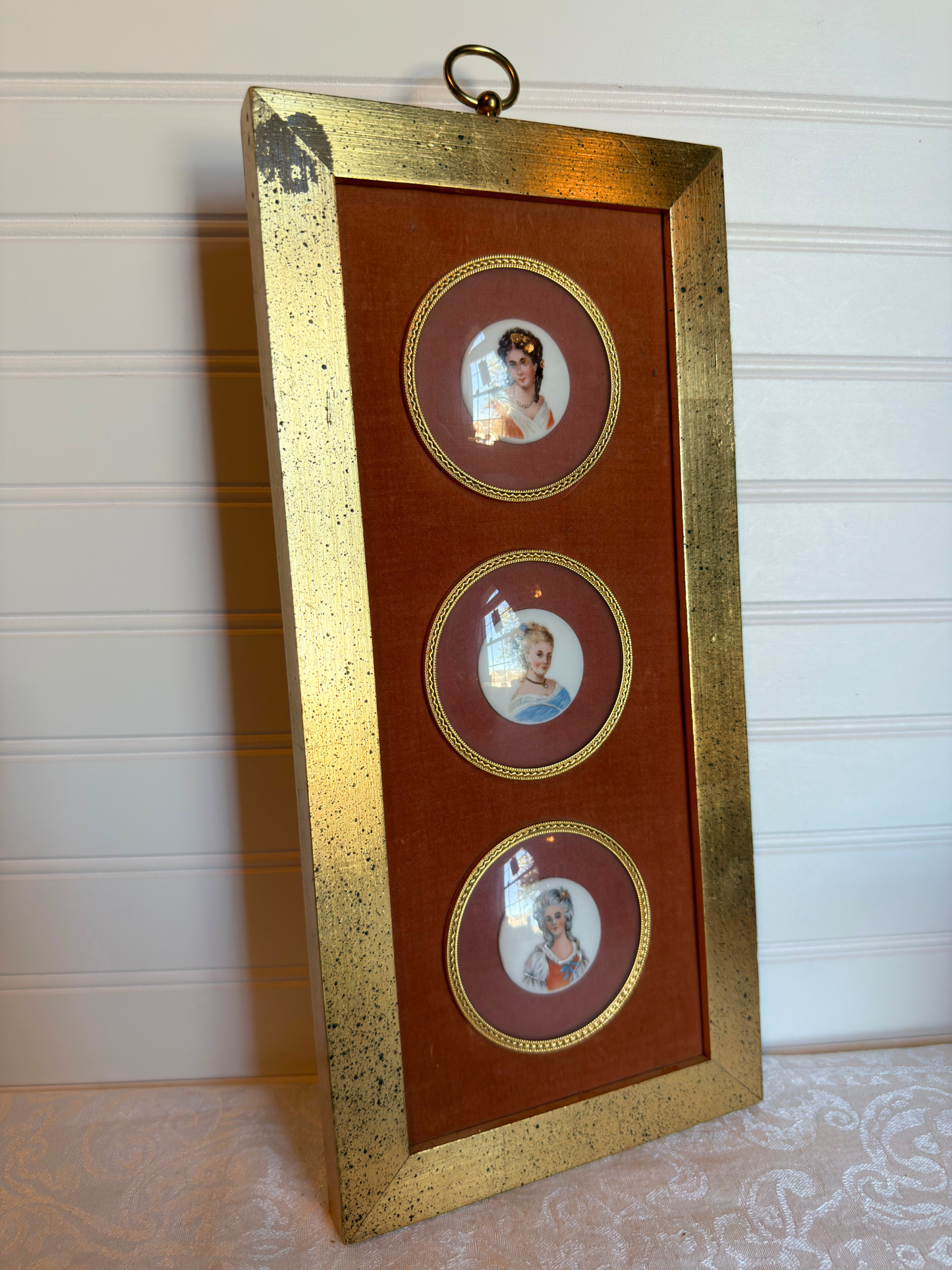 3 Portraits: Framed Enhanced Prints on Porcelain #1