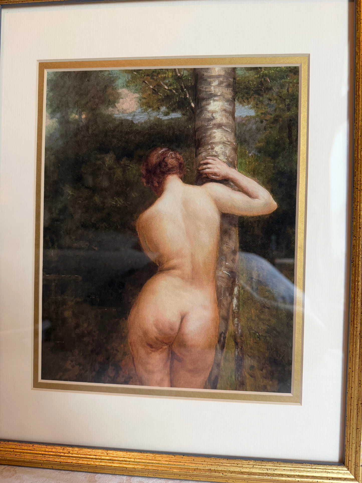 Female Nude Framed Giclee Print
