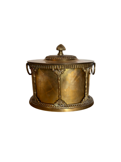 Brass Tea Caddy/ Biscuit Canister