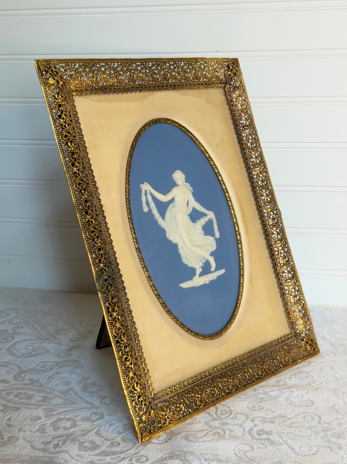 Large Framed Wedgwood Dancing Hour Plaque