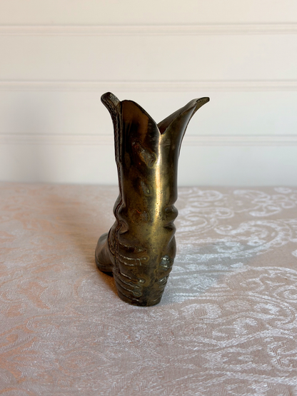Brass Cowboy Boot