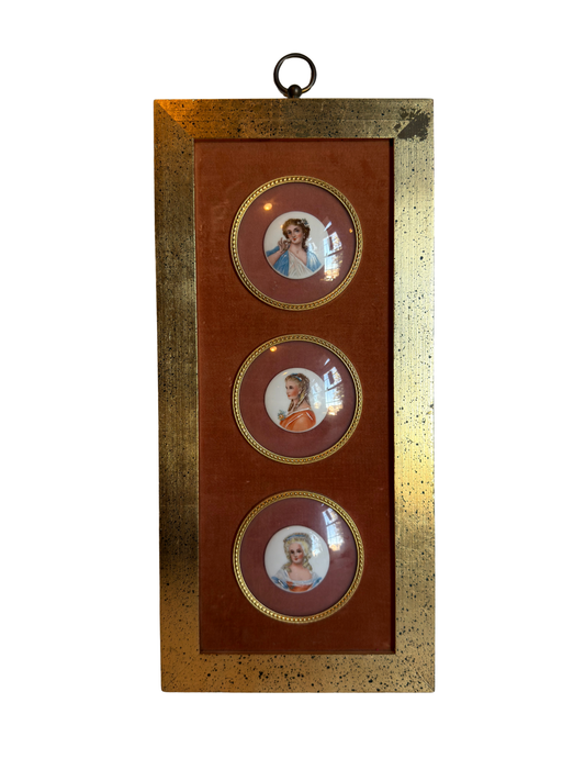 3 Portraits: Framed Enhanced Prints on Porcelain #2