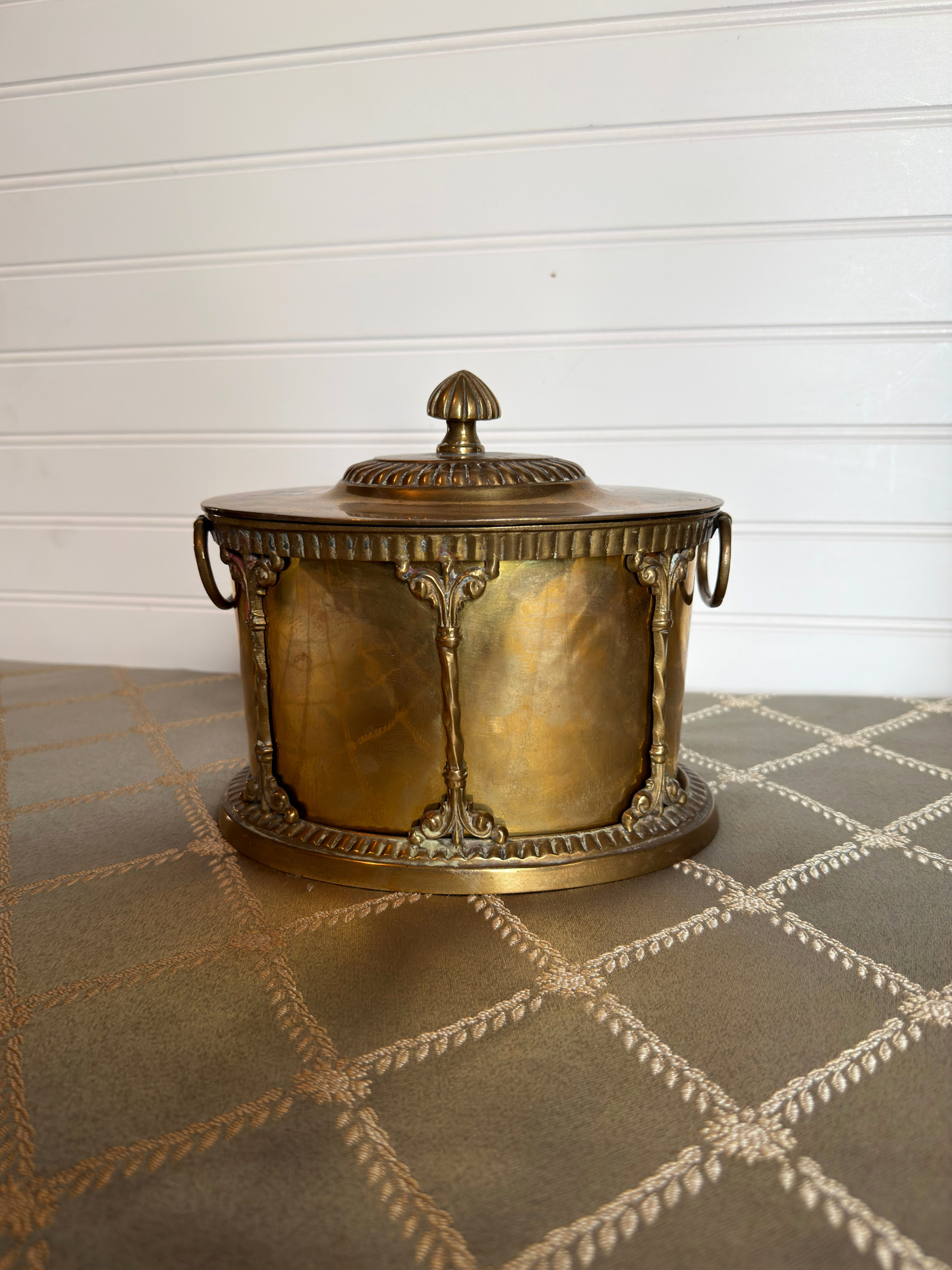 Brass Tea Caddy/ Biscuit Canister
