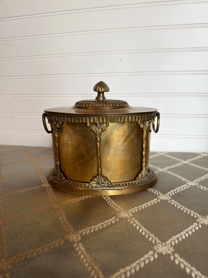 Brass Tea Caddy/ Biscuit Canister