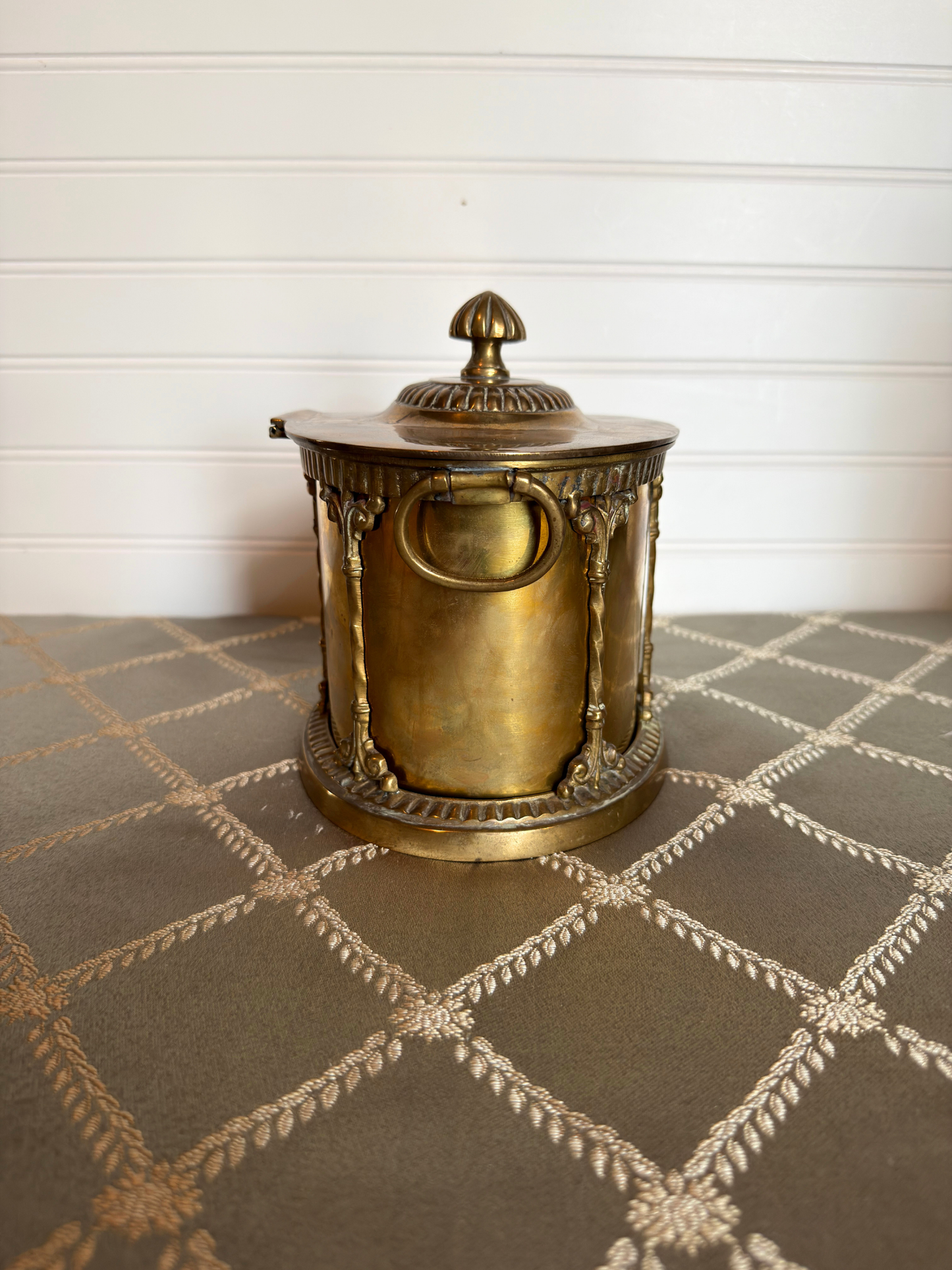 Brass Tea Caddy/ Biscuit Canister