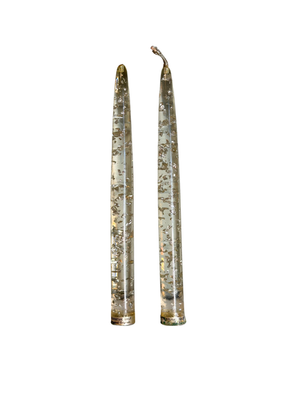 Silver Foil Lucite Candles