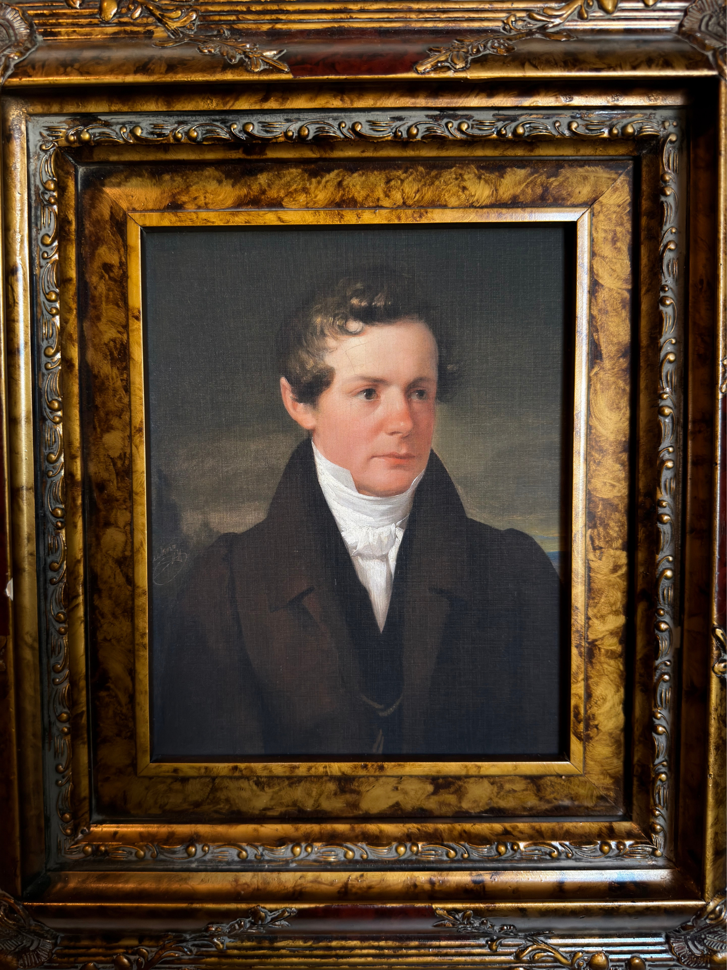 Framed Portrait of Dr. Stephan Schroff Print