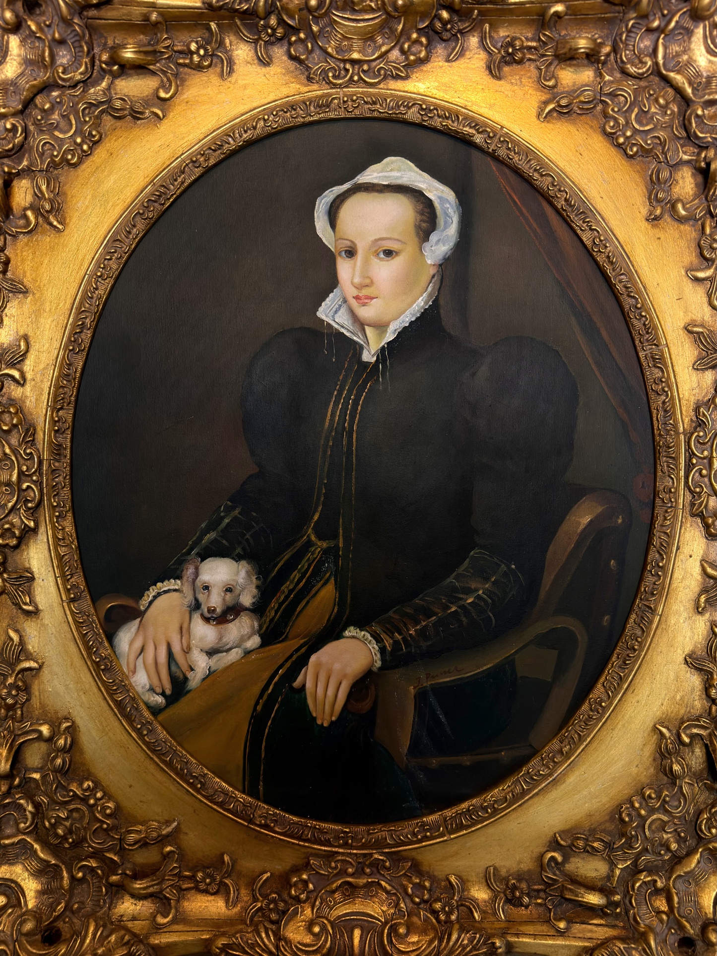 Portrait Of A Seated Lady Painting