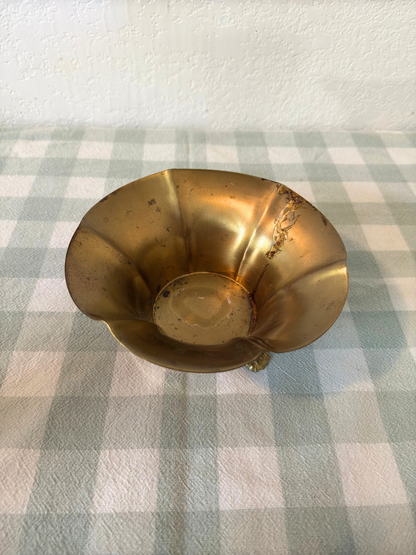 Brass Lion Feet Catchall