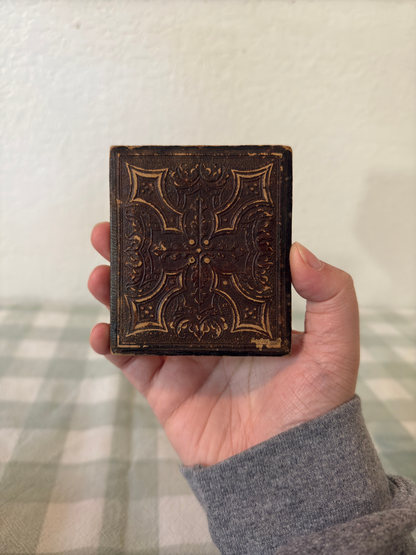 Antique Tintype Portrait of a Father & Son