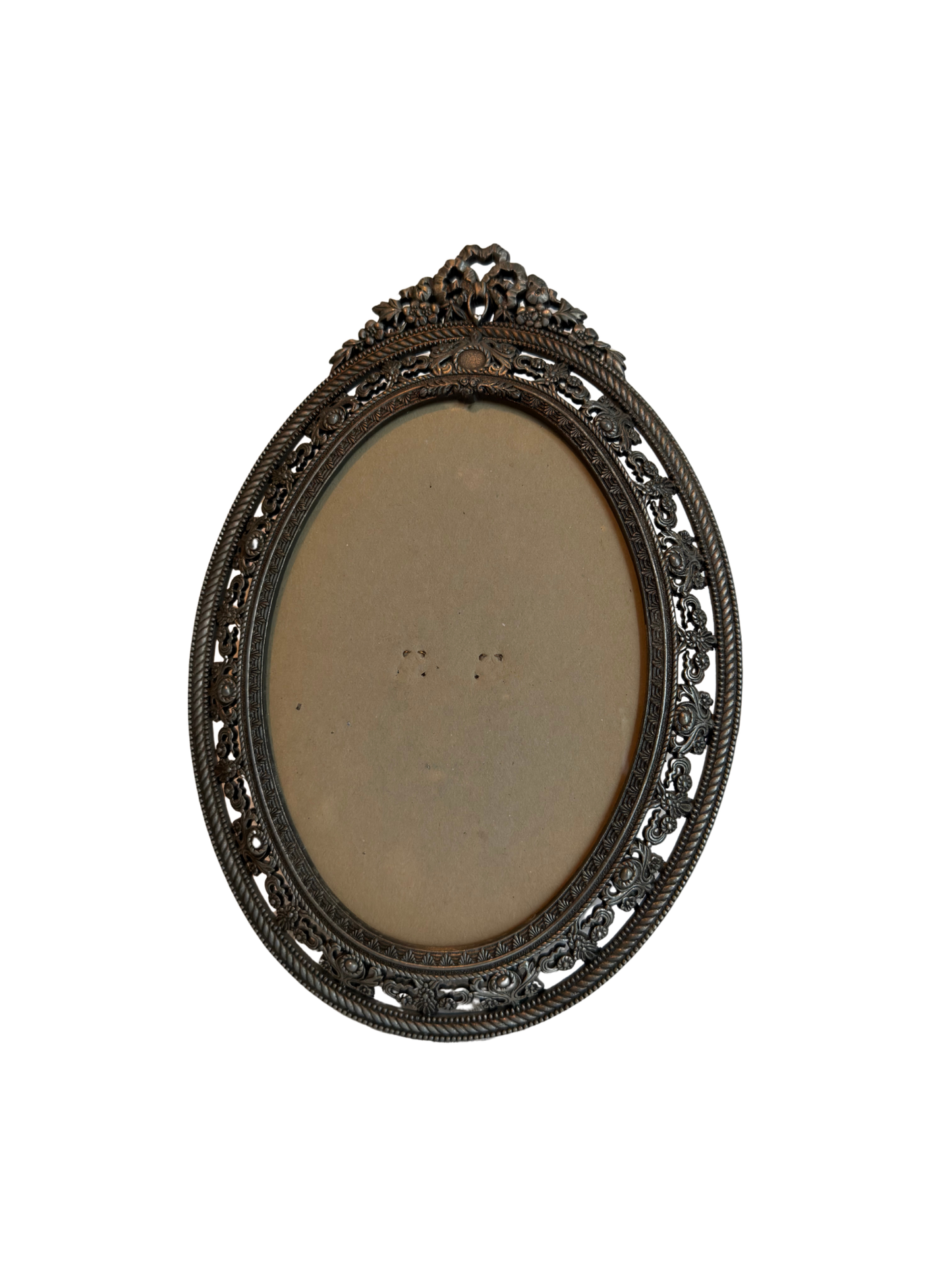 Silver Metal Ornate Oval Frames