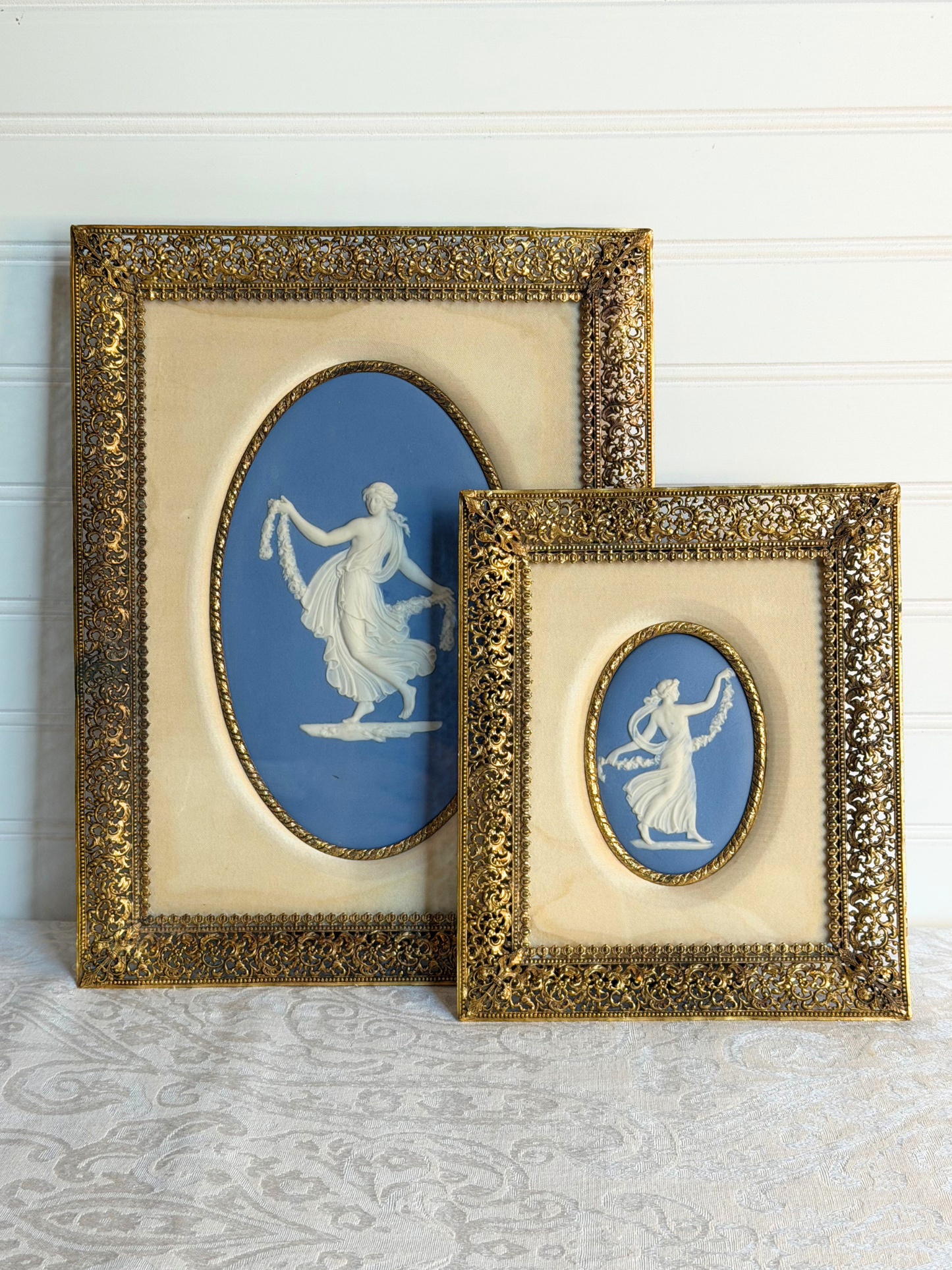 Small Framed Wedgwood Dancing Hour Plaque