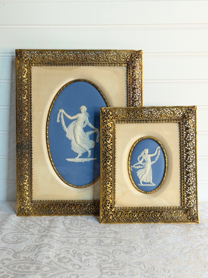 Large Framed Wedgwood Dancing Hour Plaque