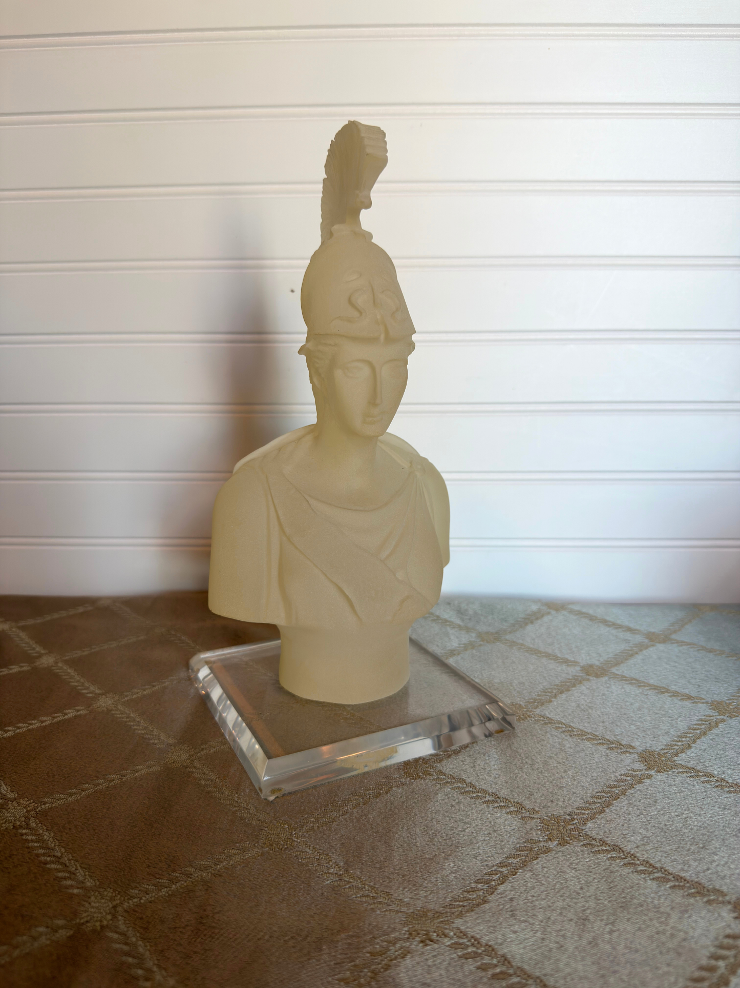 Frosted Lucite Athena Bust