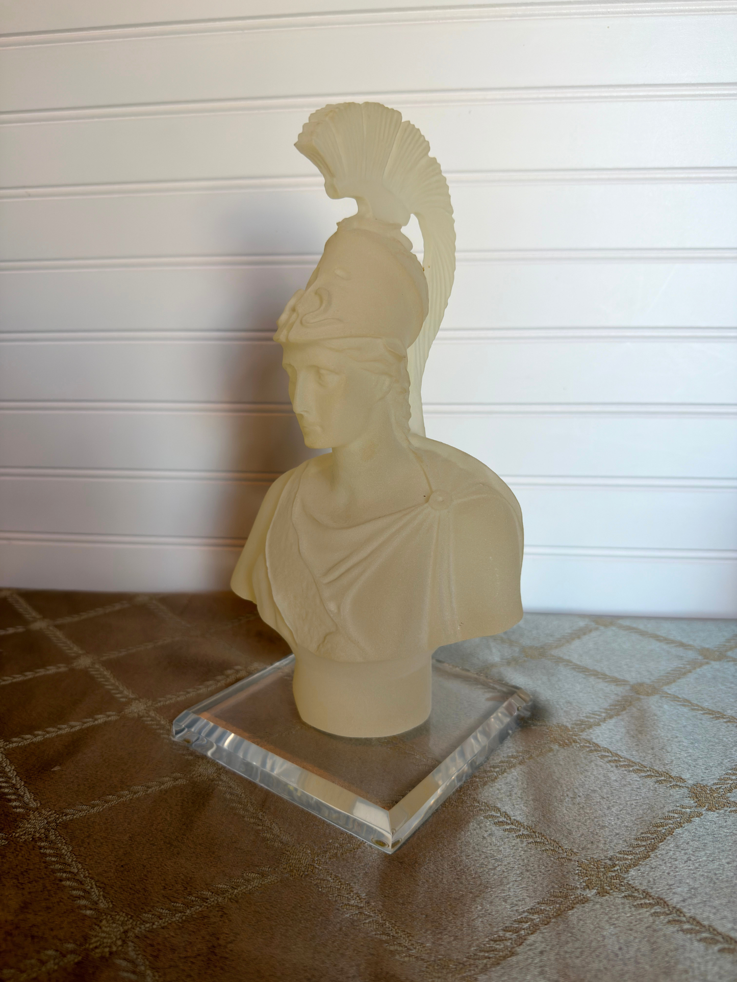 Frosted Lucite Athena Bust