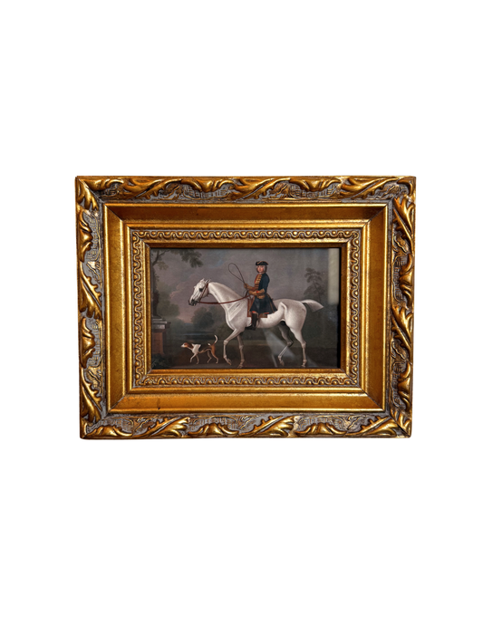 Man on Horse Framed Giclee Print