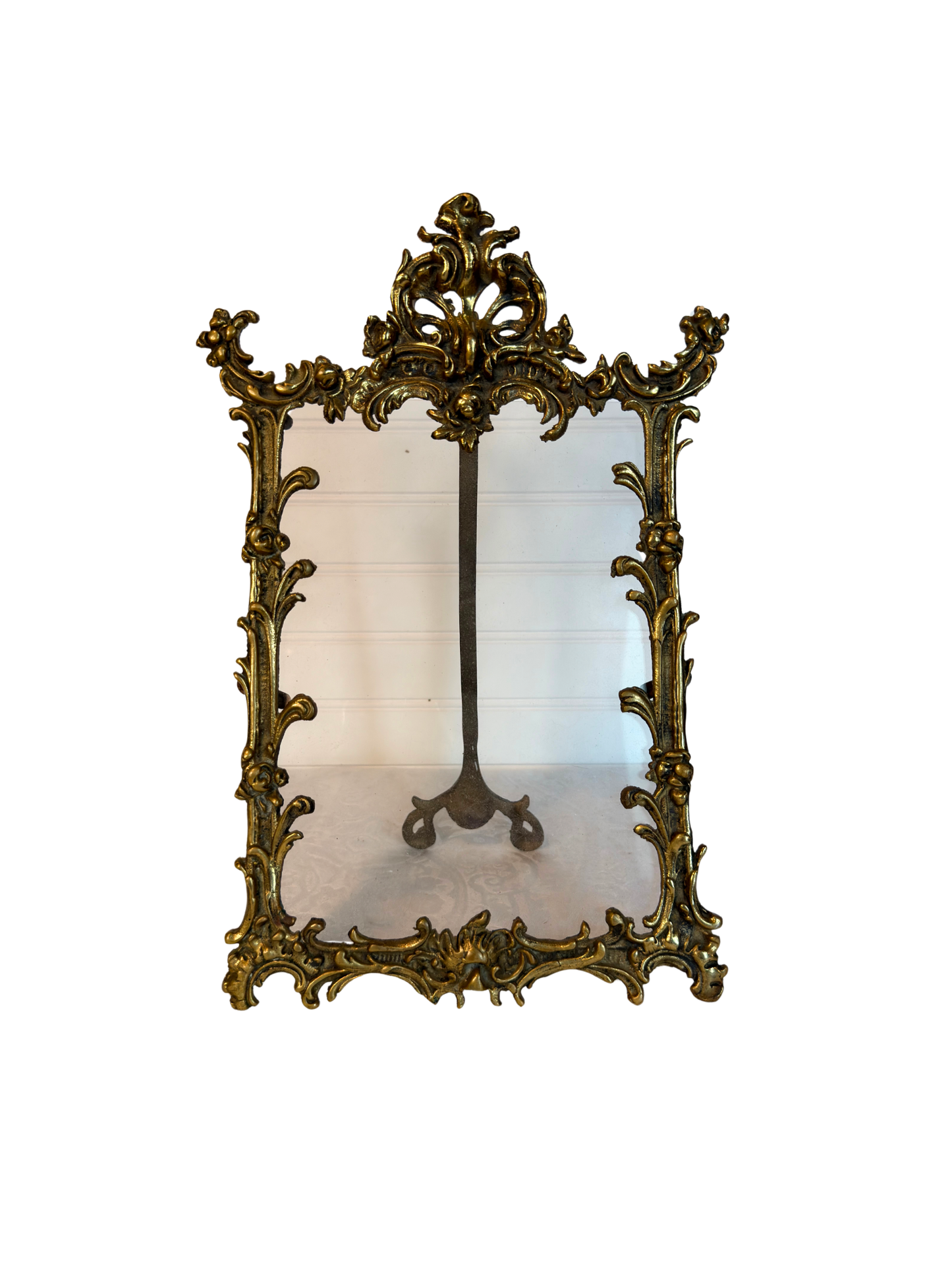 Gold Cast Iron Victorian Picture Frame