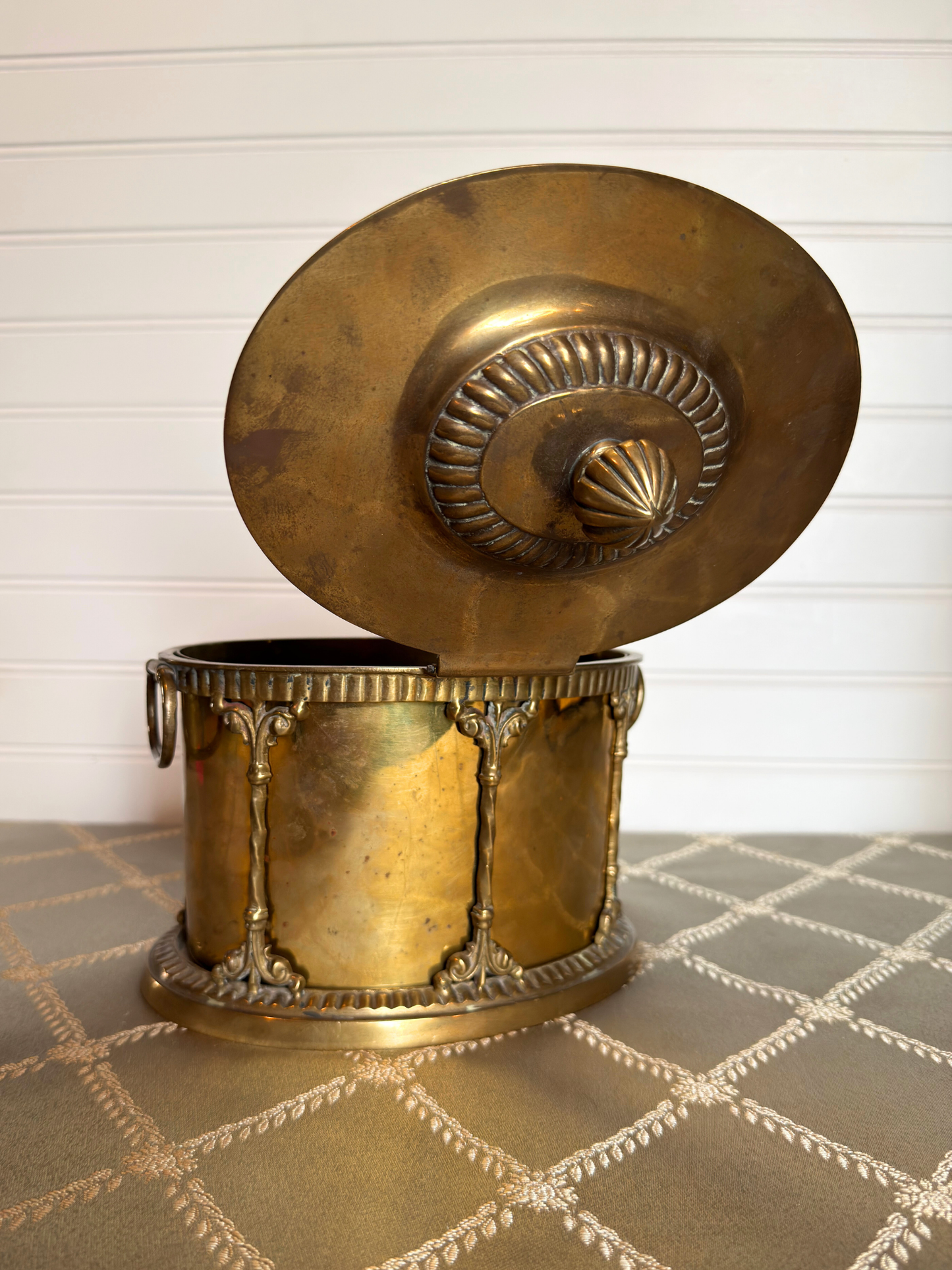 Brass Tea Caddy/ Biscuit Canister