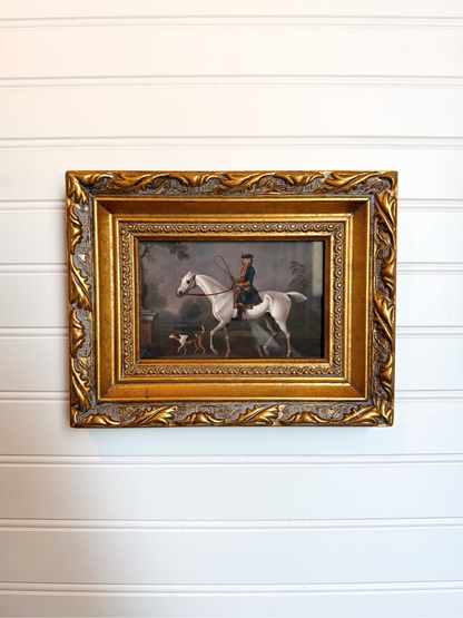 Man on Horse Framed Giclee Print