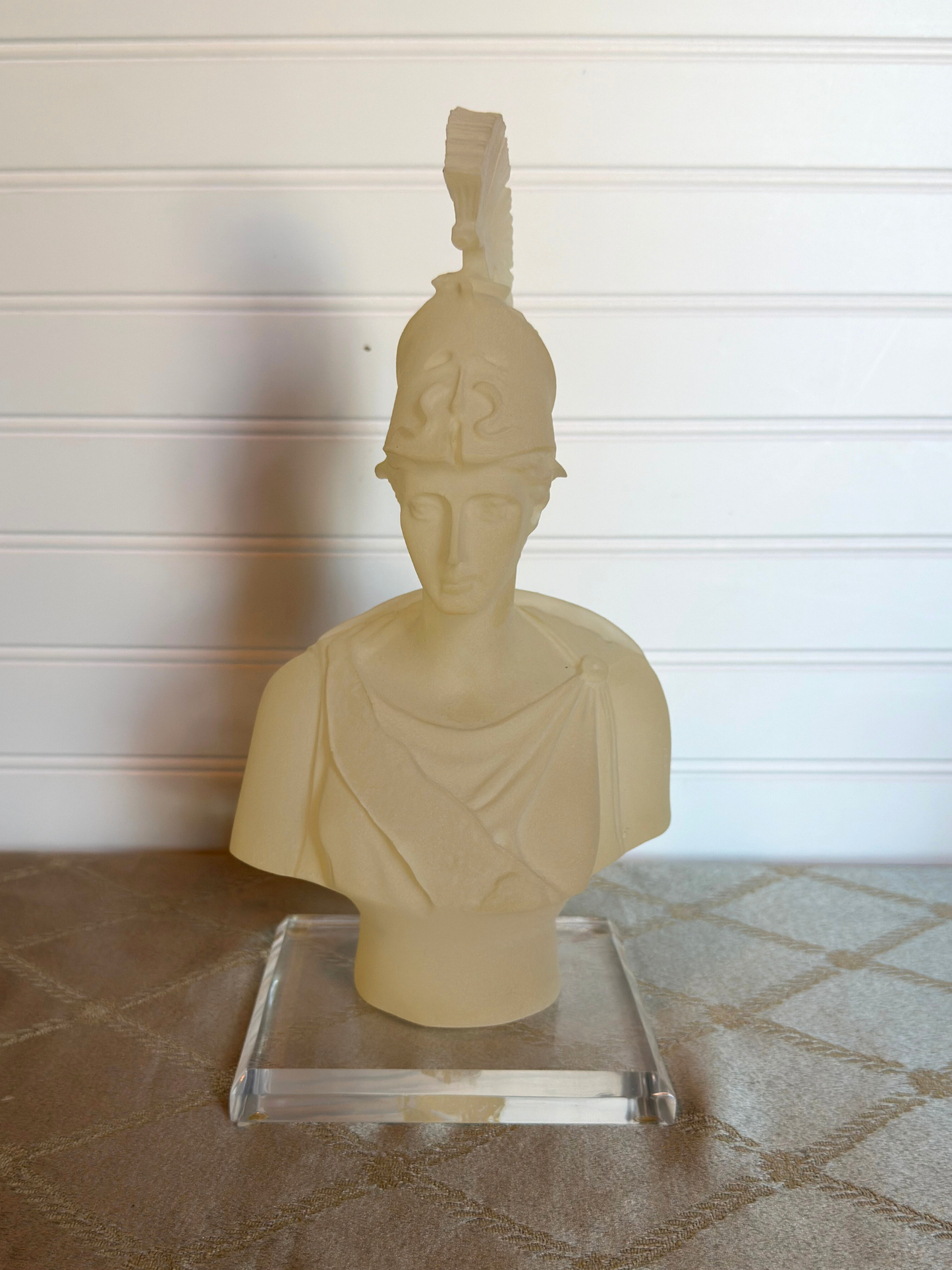 Frosted Lucite Athena Bust