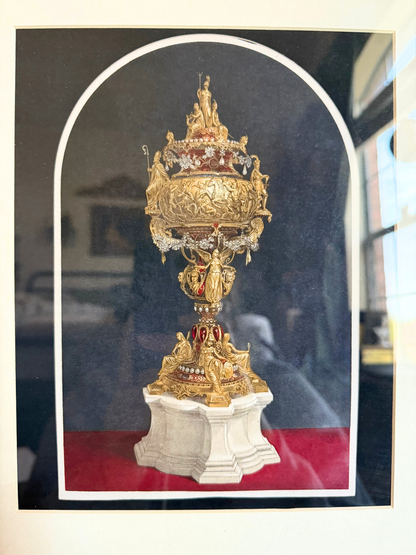 Gold Vase With Jewels Framed Giclee Print
