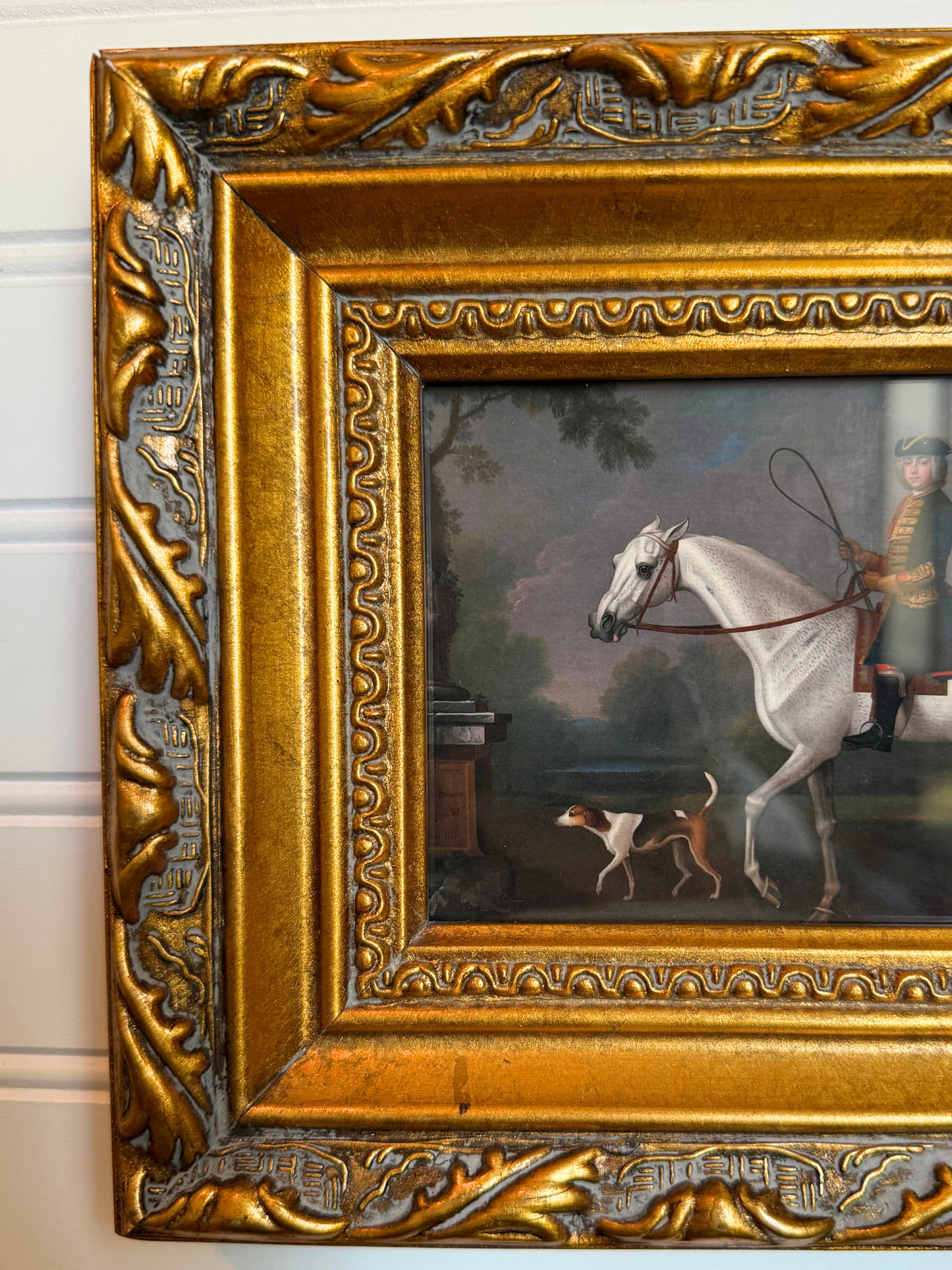 Man on Horse Framed Giclee Print