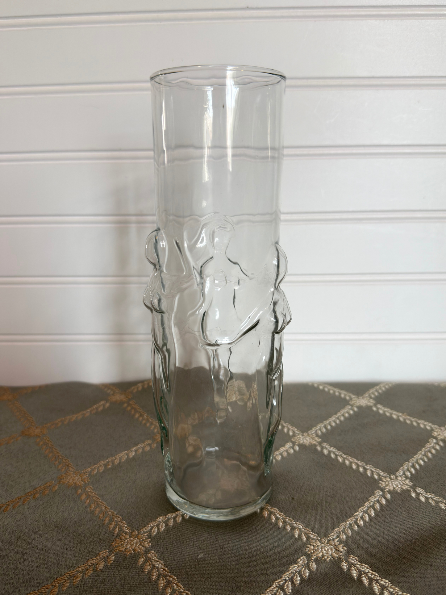 Pair of Libby Nude Dancing Ladies Drinking Glass