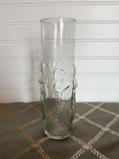 Pair of Libby Nude Dancing Ladies Drinking Glass