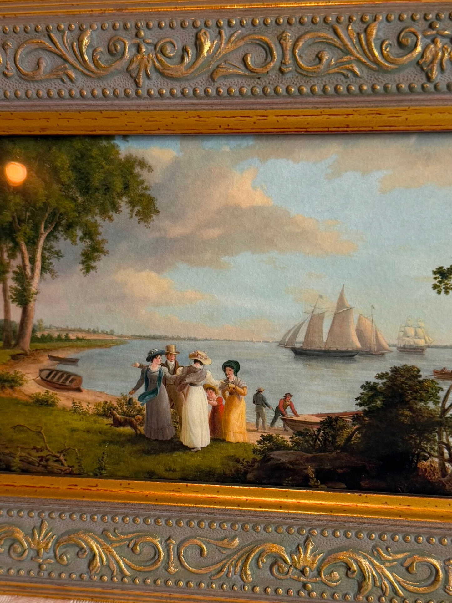 View of Delaware Framed Giclee Print