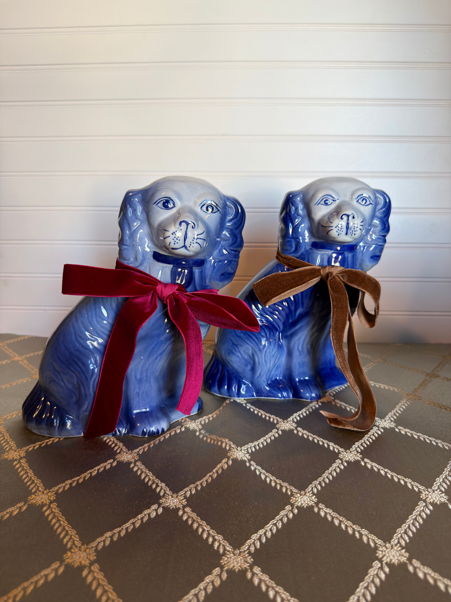 Single Blue Staffordshire Dogs