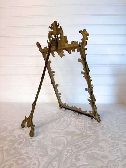 Gold Cast Iron Victorian Picture Frame