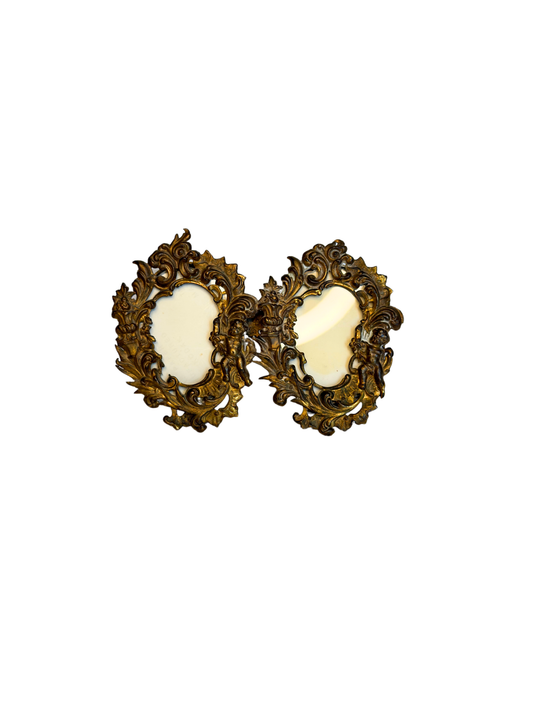 Mini Cherub Tabletop Double Frame