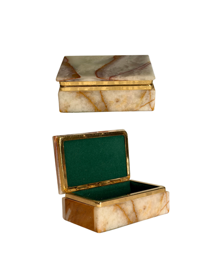Onyx Lidded Trinket Box