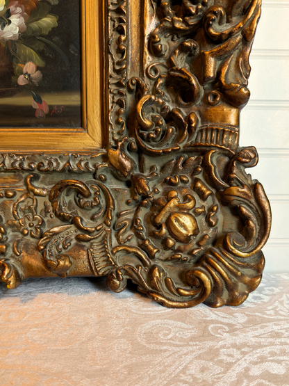 Ornate Frame with Floral Painting