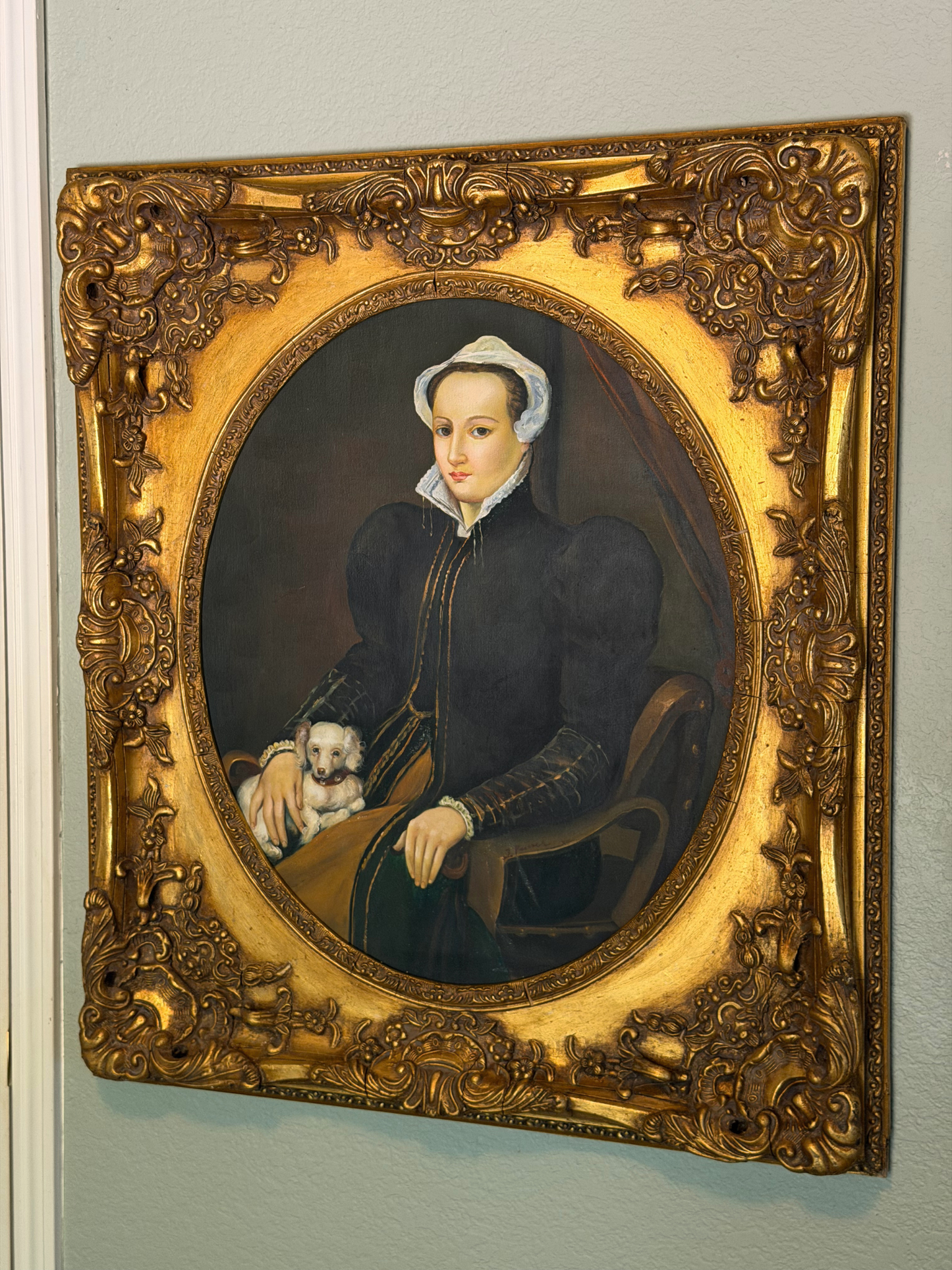 Portrait Of A Seated Lady Painting
